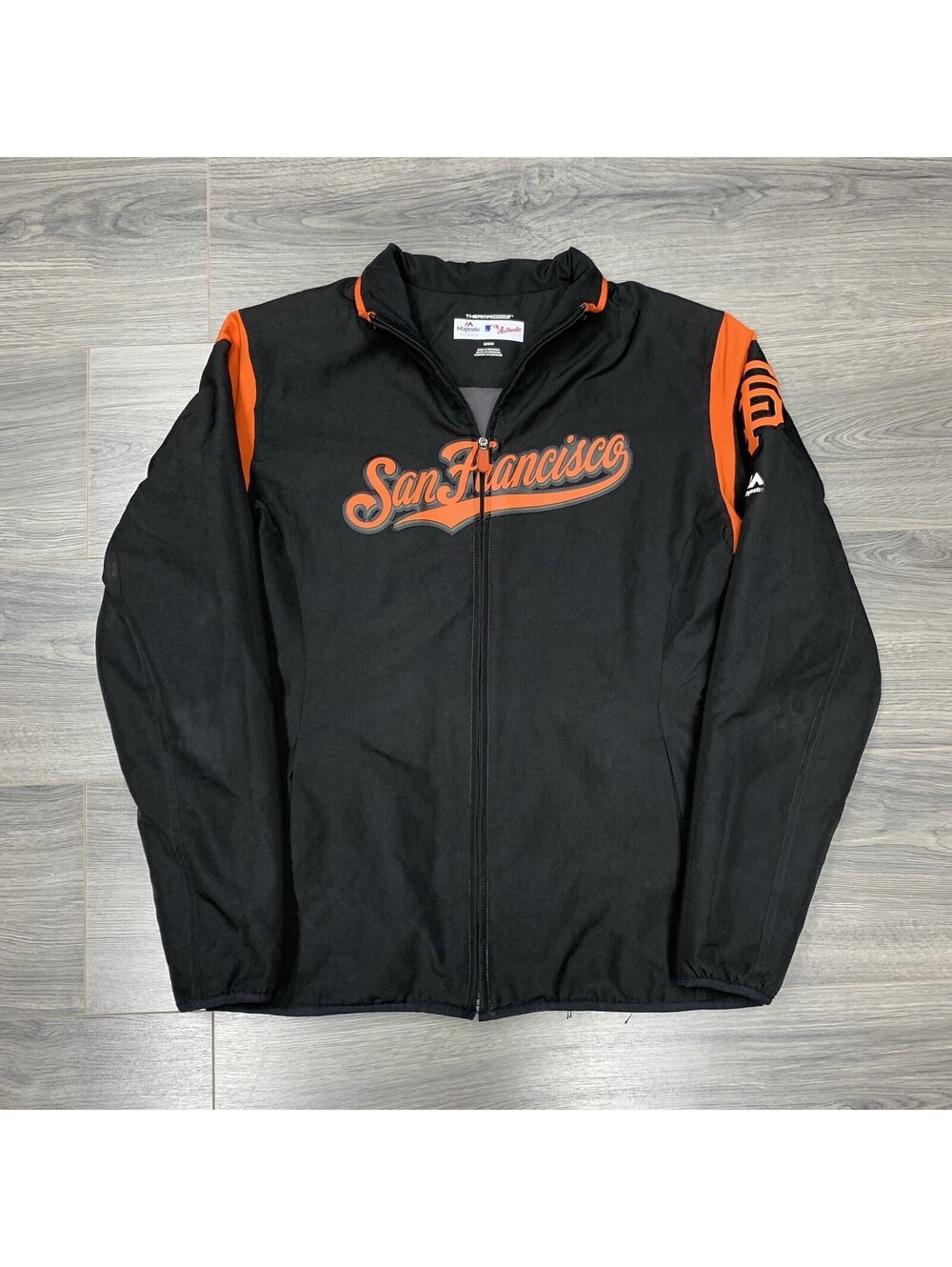 Vintage Majestic San Francisco Giants Therma Base Dugout Jacket Medium Rare
